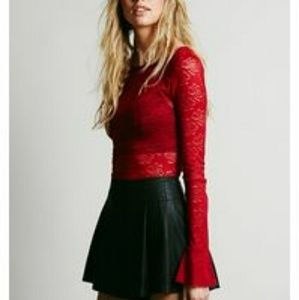 Free People Trumpet Sleeve Layering Top